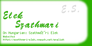 elek szathmari business card